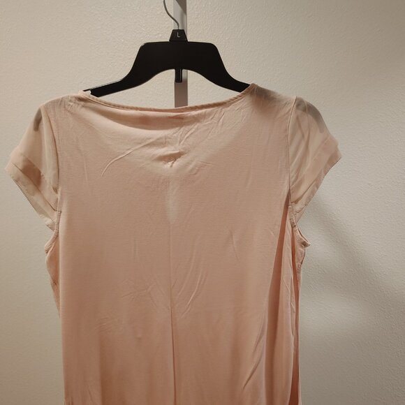 ELLE Women's Short Sleeve Top Size Medium Rayon Polyester - Picture 11 of 13